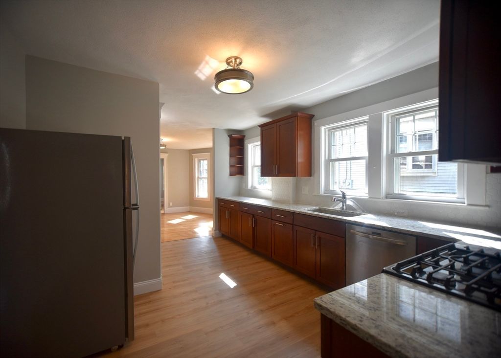 Interior, Kitchen, Wood Texture Flooring