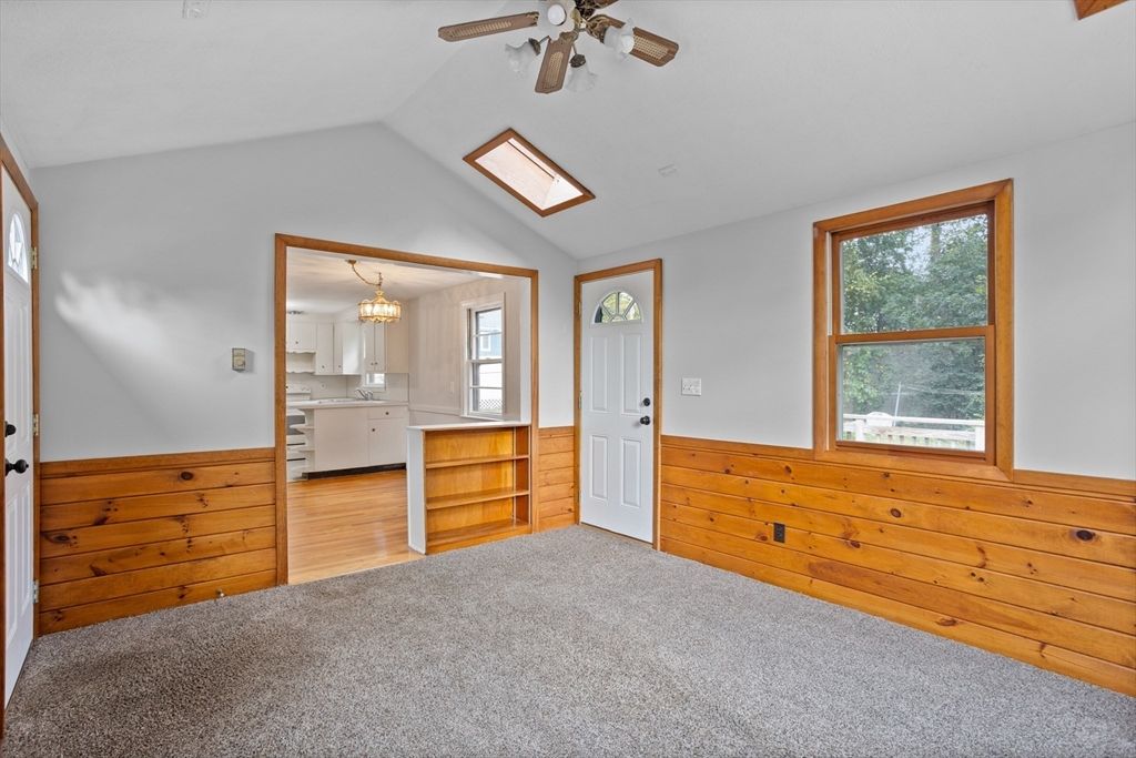 Chandelier, Empty room, Interior, Kitchen, Wood Texture Flooring