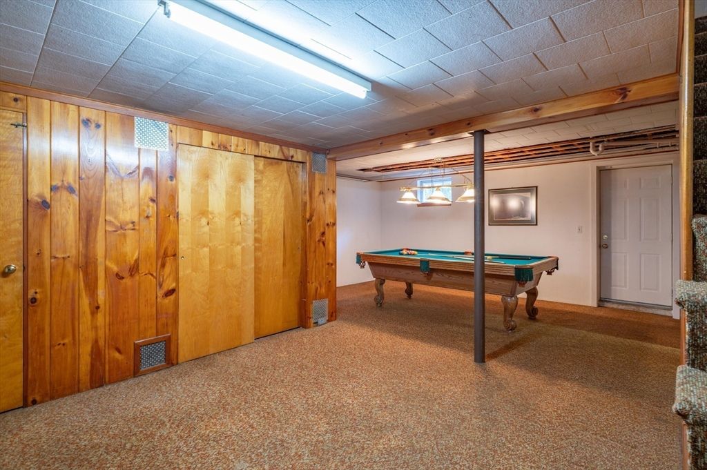 Billiard Table, Game Room, Interior, Wooden Walls