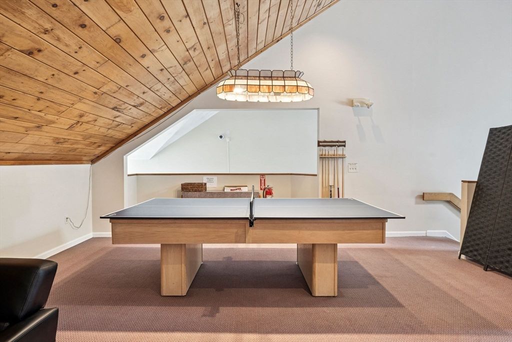 Game Room, Interior, Pendant Lights, Wooden Ceilings