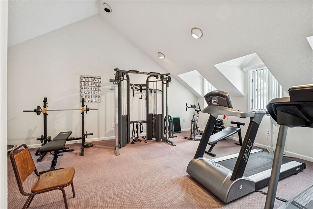 Fitness Equipment, Gym, Interior, Recessed Lighting