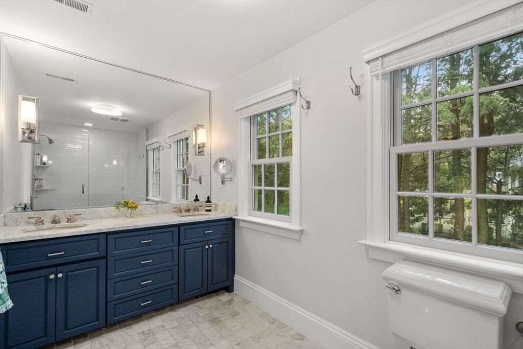 Bathroom, Dual Sink Vanities, Glass Shower, Interior