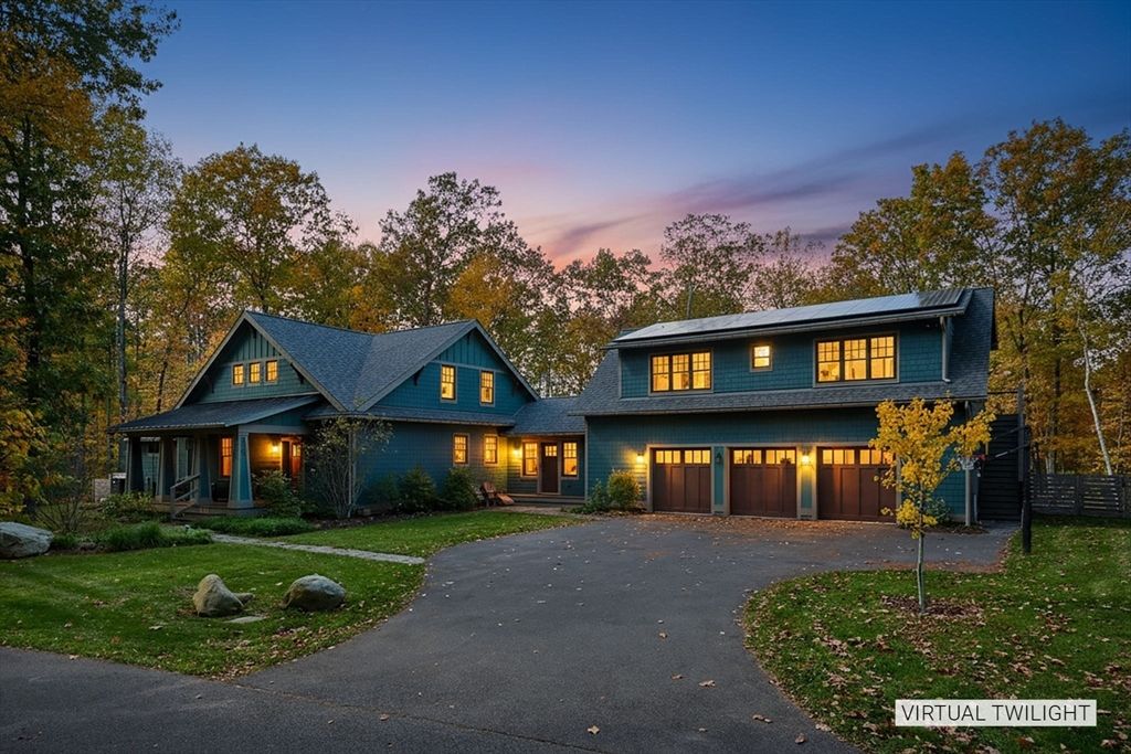 Attached, Exterior, Facade, Solar Panels, Farmhouse