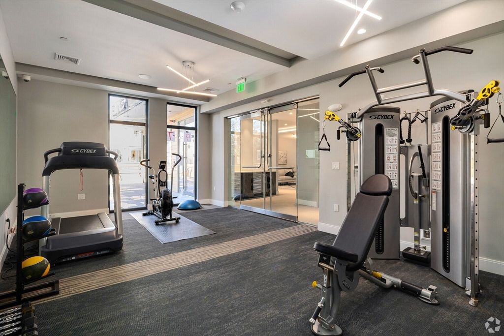 Fitness Equipment, Interior, Recessed Lighting
