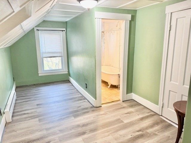 Bathroom, Empty room, Interior, Wood Texture Flooring