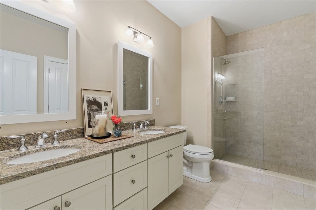 Bathroom, Dual Sink Vanities, Glass Shower, Interior