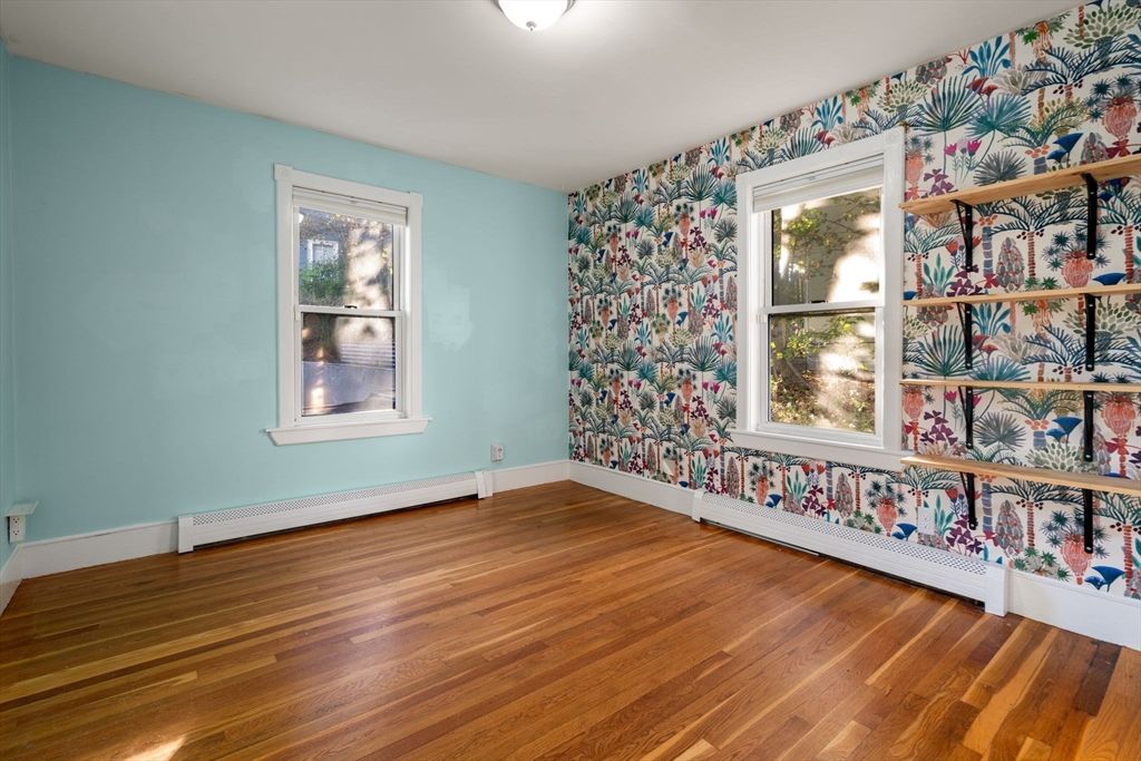 Empty room, Interior, Wood Texture Flooring