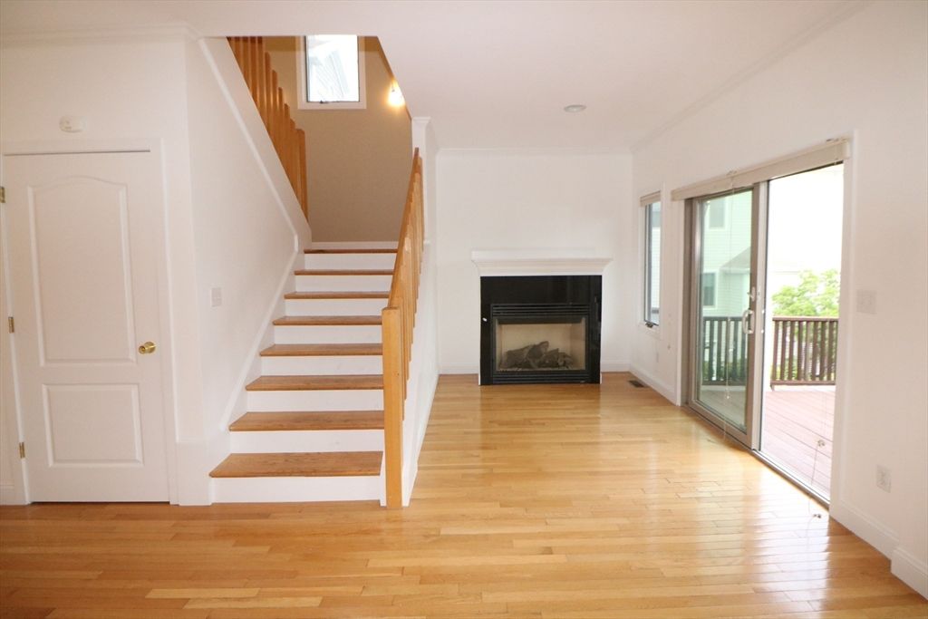 Empty room, Fireplace, Interior, Wood Texture Flooring
