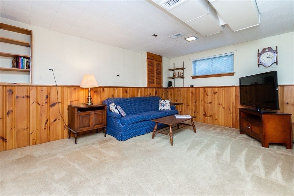 Interior, Living room, Recessed Lighting, Wooden Walls