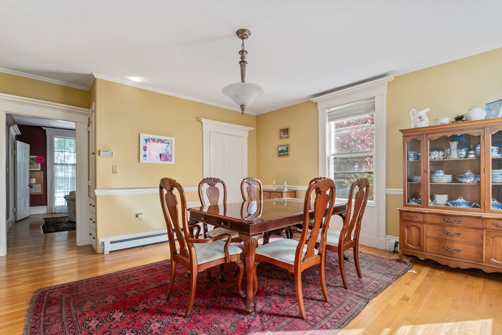 Dining room, Interior, Wood Texture Flooring
