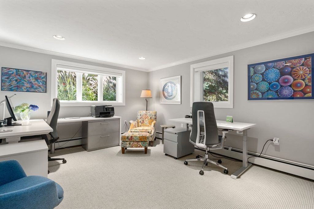 Home Office, Interior, Recessed Lighting