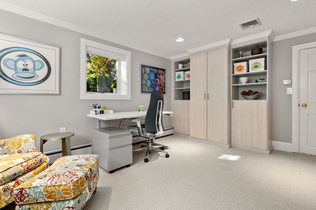 Home Office, Interior, Recessed Lighting