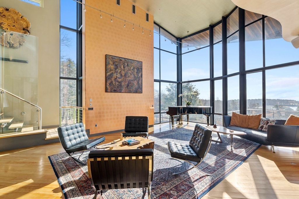 Interior, Living room, Piano, Sun Room, Wood Texture Flooring