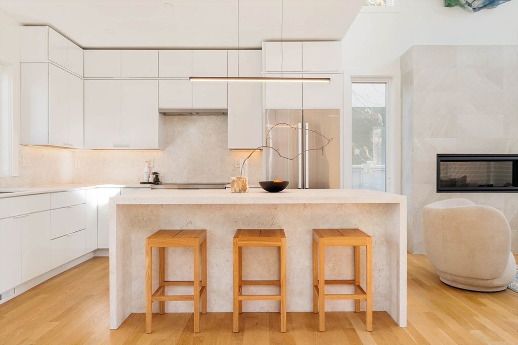 Interior, Kitchen, Wood Texture Flooring