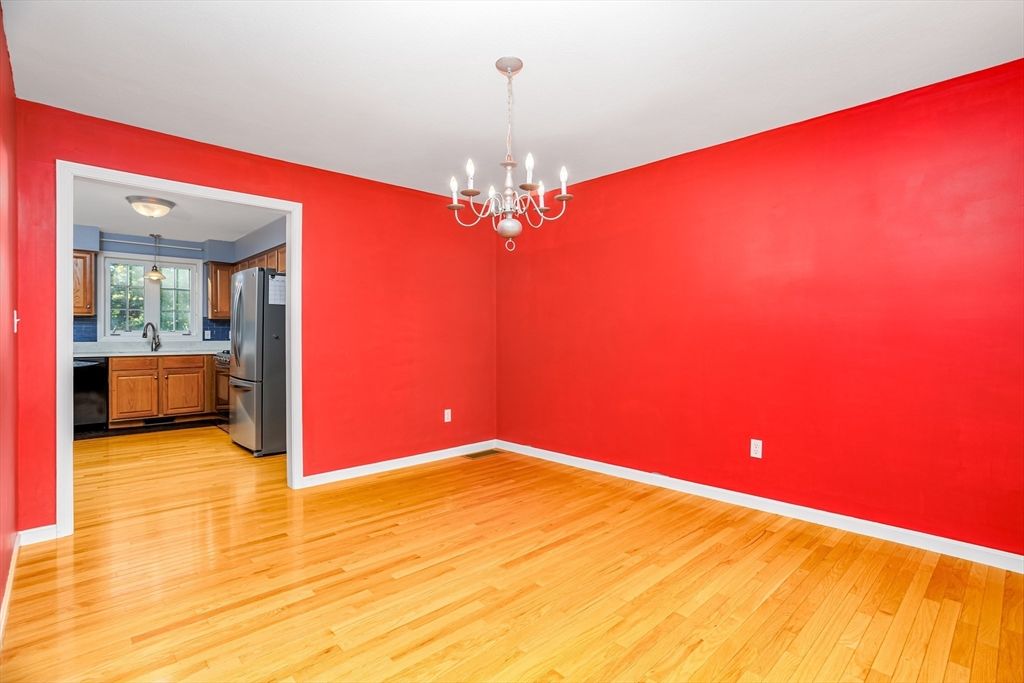 Chandelier, Empty room, Interior, Kitchen, Wood Texture Flooring