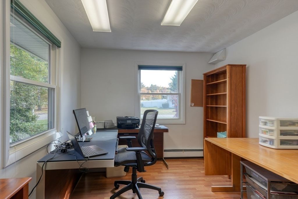 Home Office, Interior, Wood Texture Flooring