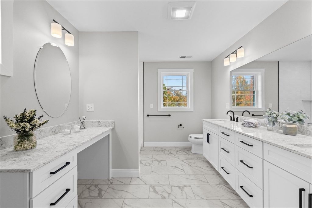 Bathroom, Dual Sink Vanities, Interior, Marble
