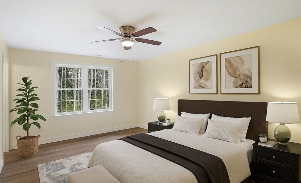 Bedroom, Interior, Wood Texture Flooring