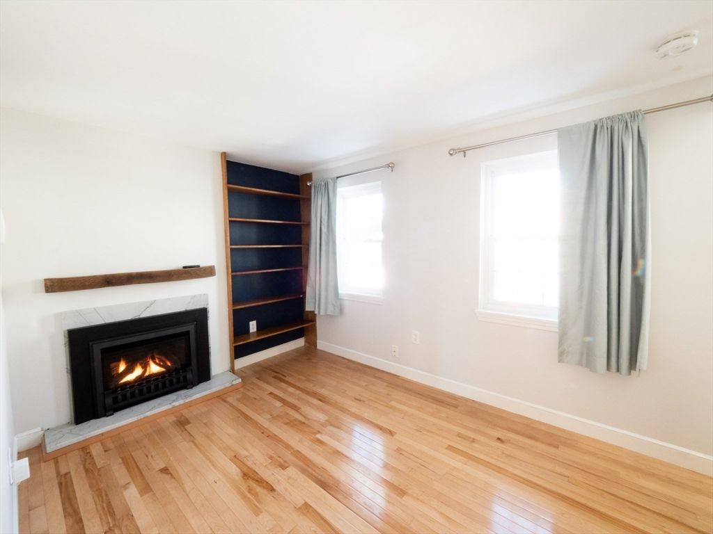 Empty room, Fireplace, Interior, Wood Texture Flooring