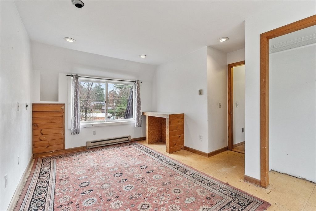 Empty room, Fireplace, Interior, Recessed Lighting