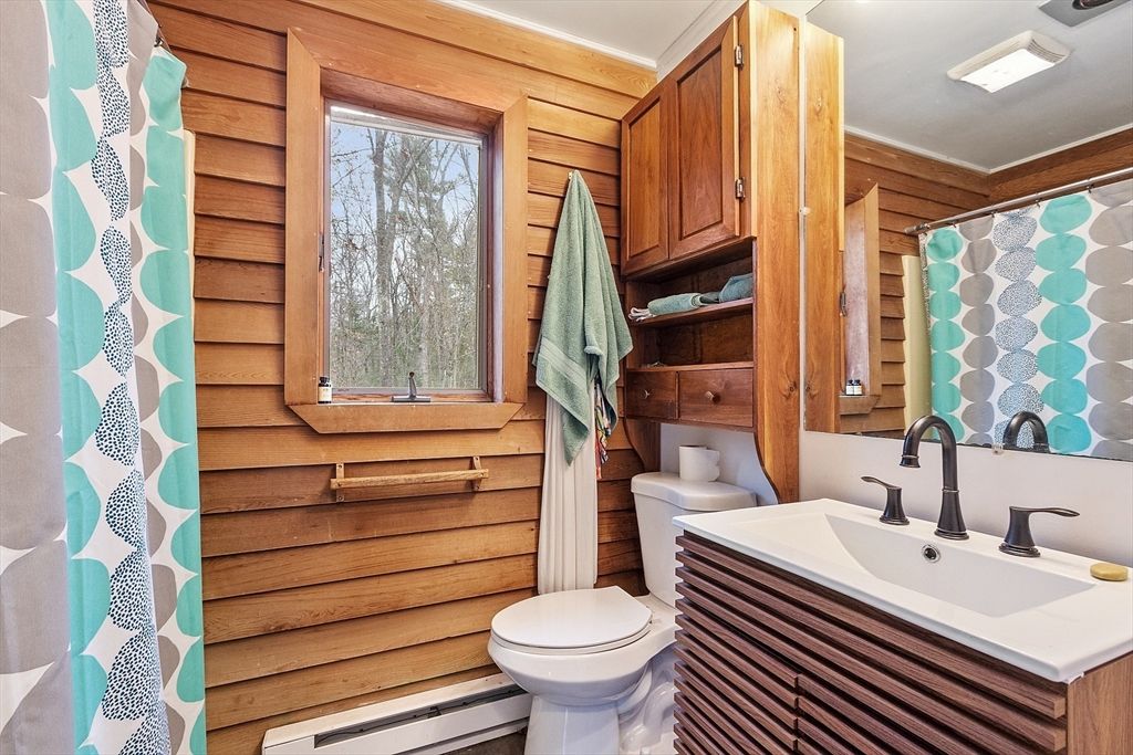 Bathroom, Interior, Wooden Walls