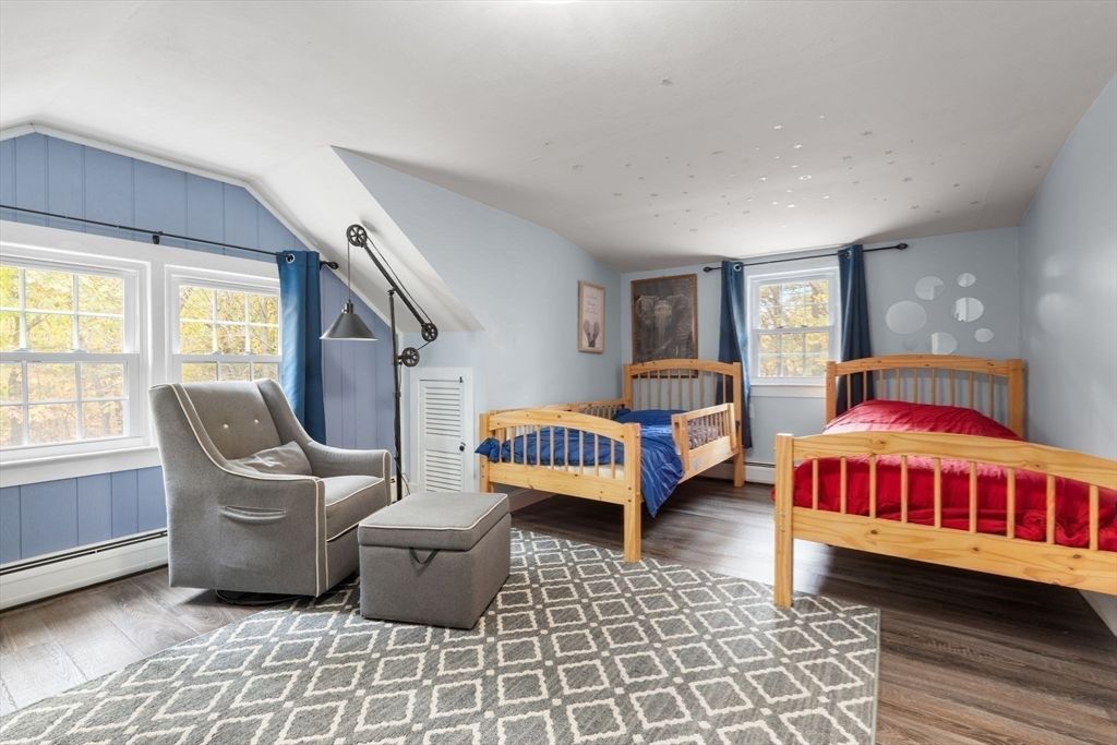 Bedroom, Interior, Wood Texture Flooring