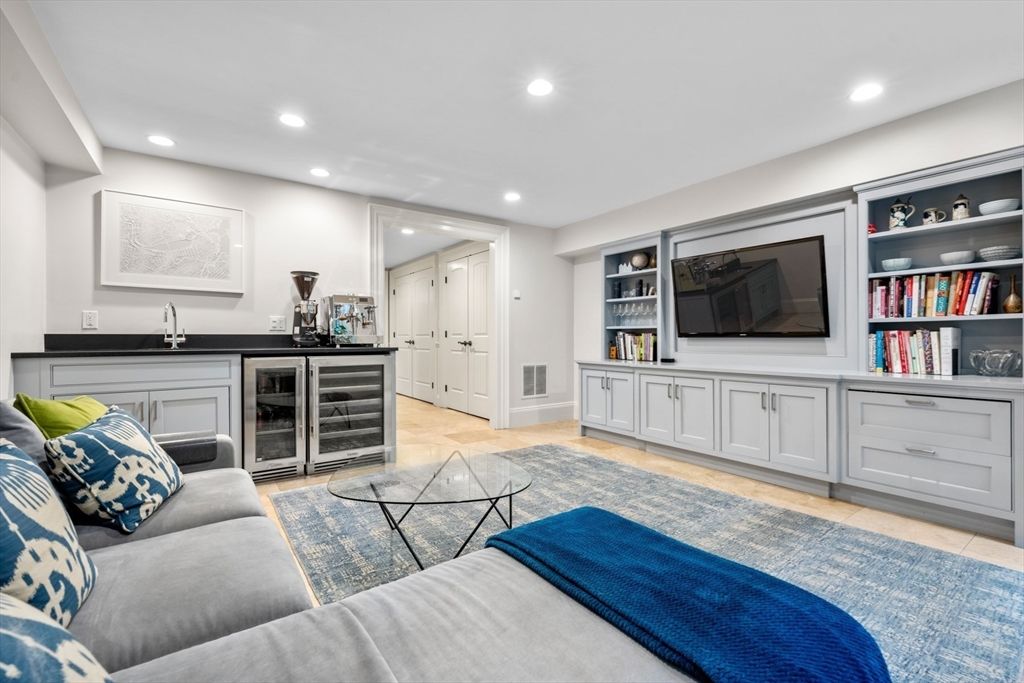 Interior, Living room, Recessed Lighting