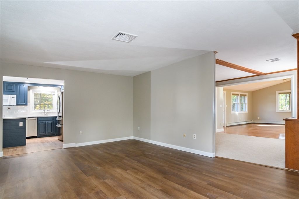 Empty room, Interior, Kitchen, Wood Texture Flooring