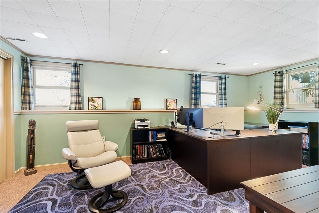 Home Office, Interior, Recessed Lighting