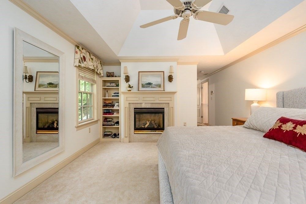 Bedroom, Fireplace, Interior