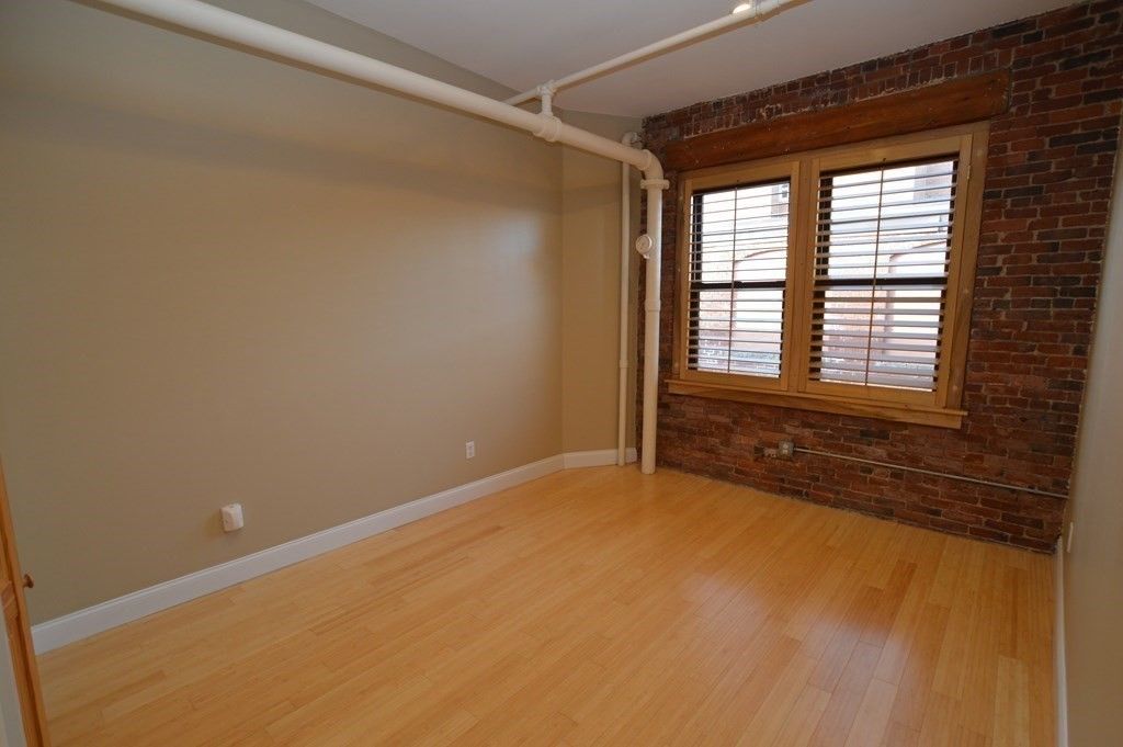 Empty room, Interior, Stone Walls, Wood Texture Flooring