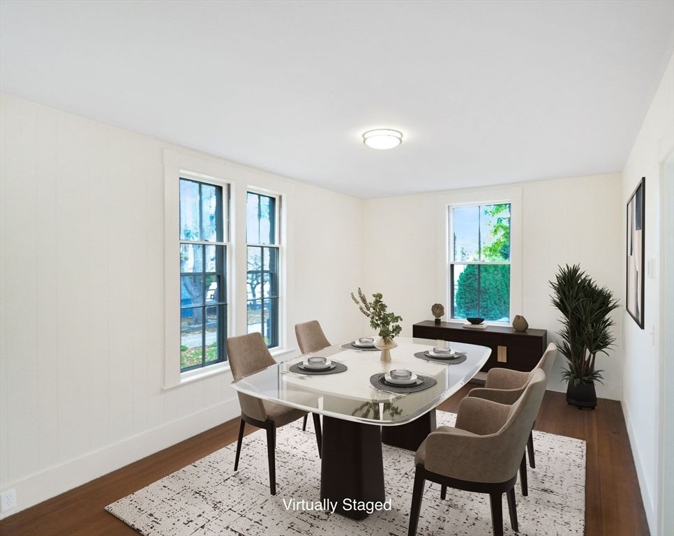 Dining room, Interior, Wood Texture Flooring