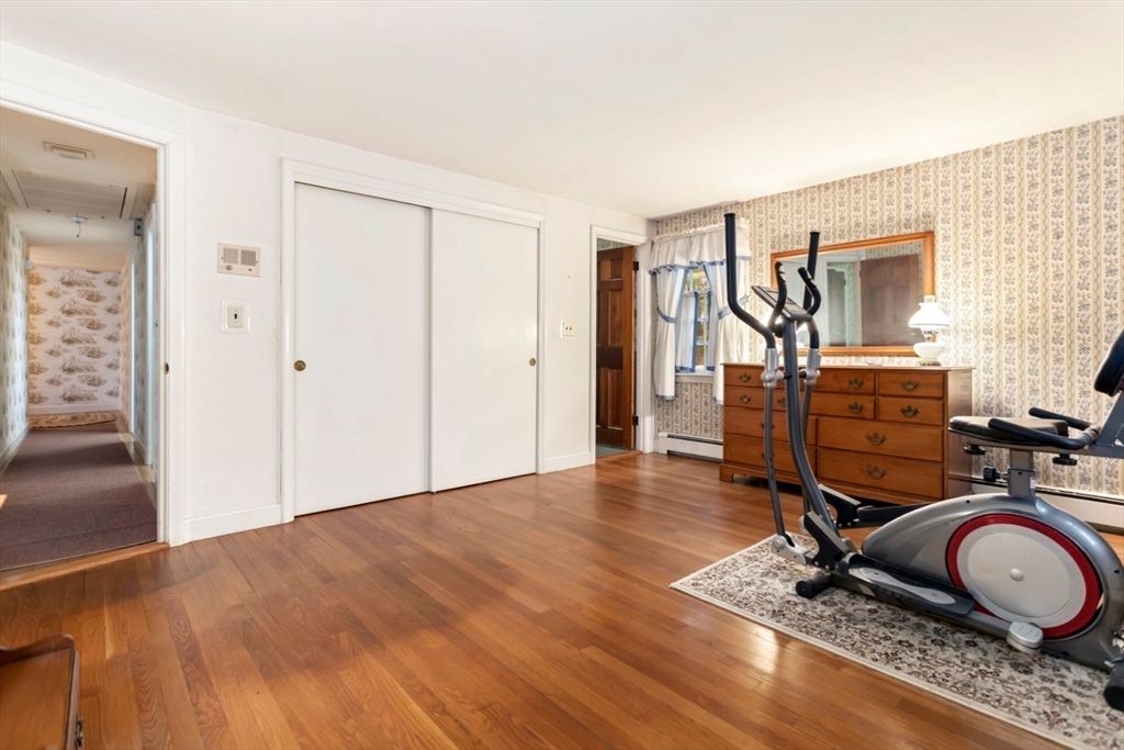 Fitness Equipment, Interior, Wood Texture Flooring