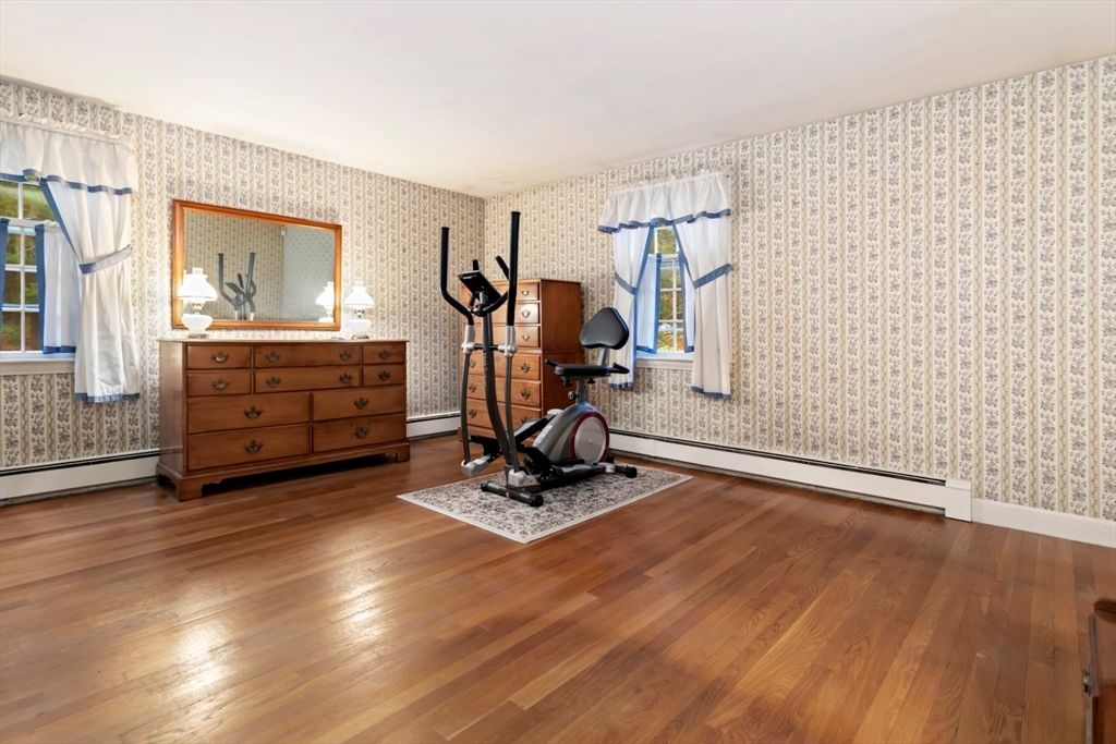 Fitness Equipment, Interior, Wood Texture Flooring