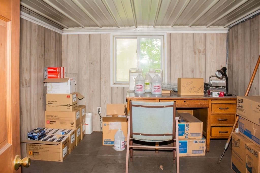 Home Office, Interior, Wooden Walls