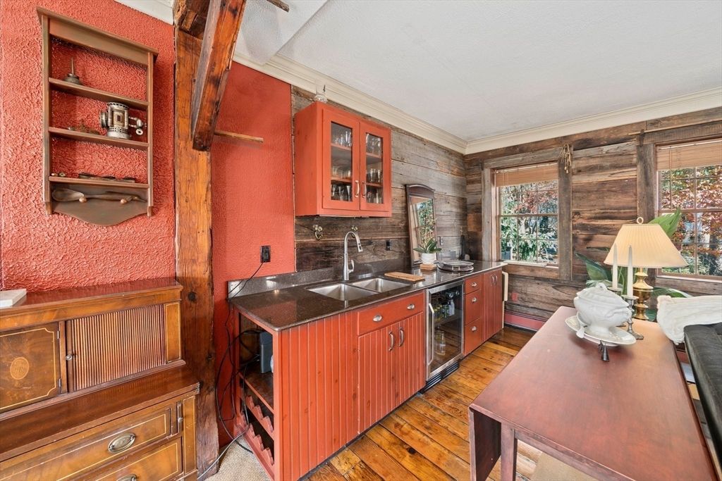 Interior, Kitchen, Wood Texture Flooring