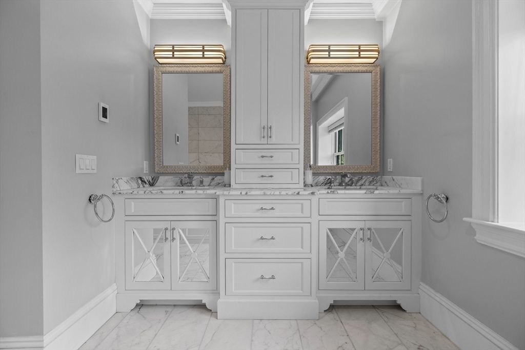 Bathroom, Dual Sink Vanities, Interior, Marble
