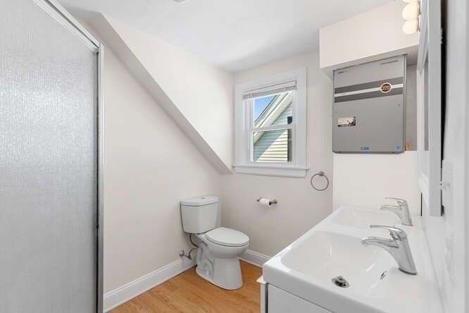 Bathroom, Interior, Wood Texture Flooring