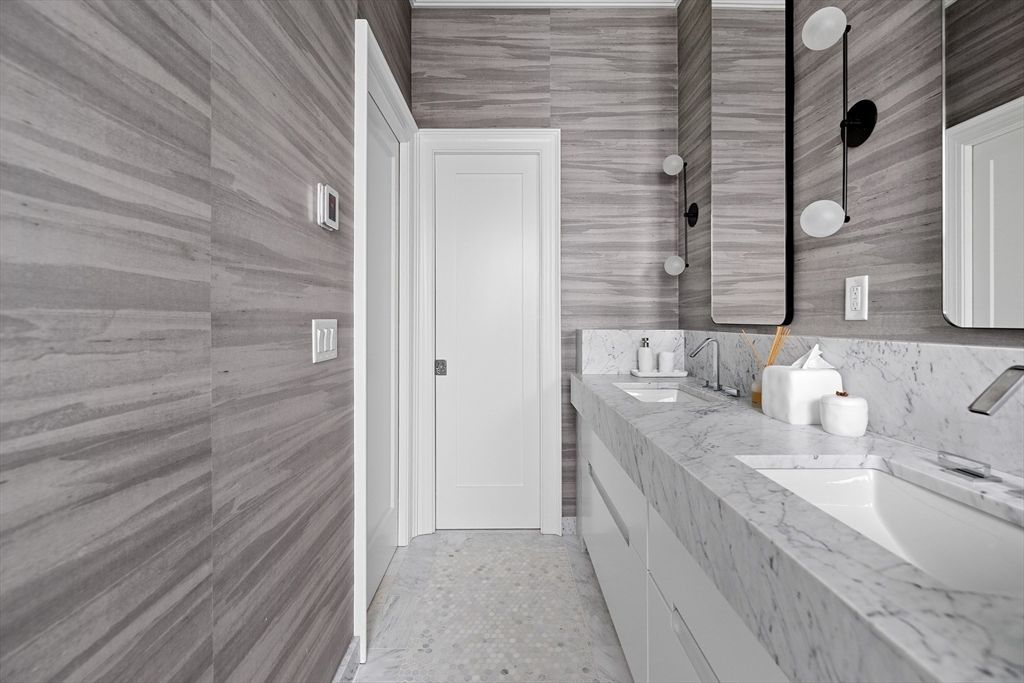 Bathroom, Dual Sink Vanities, Interior, Wooden Walls