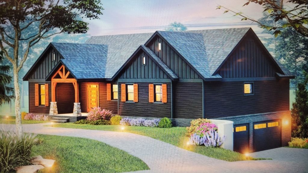 Attached, Exterior, Facade, Log Home