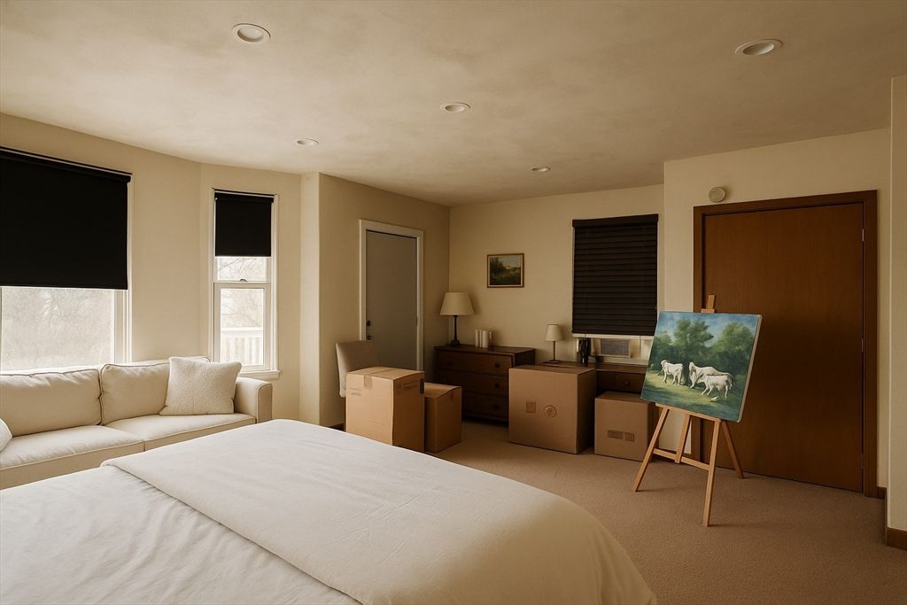 Bedroom, Interior, Recessed Lighting