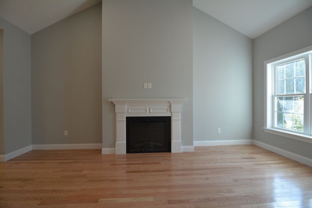 Empty room, Fireplace, Interior, Wood Texture Flooring