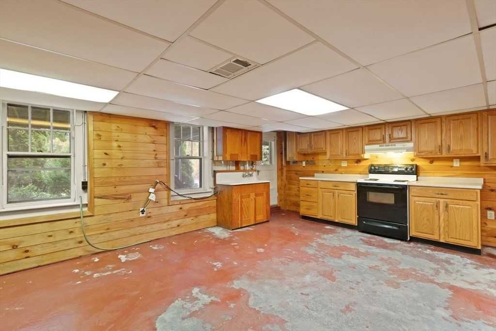 Interior, Kitchen, Wooden Walls