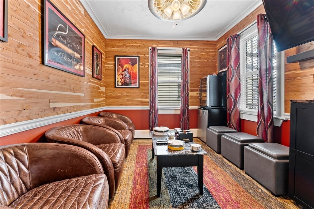 Interior, Living room, Wooden Walls