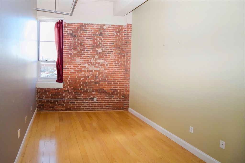Empty room, Interior, Stone Walls, Wood Texture Flooring