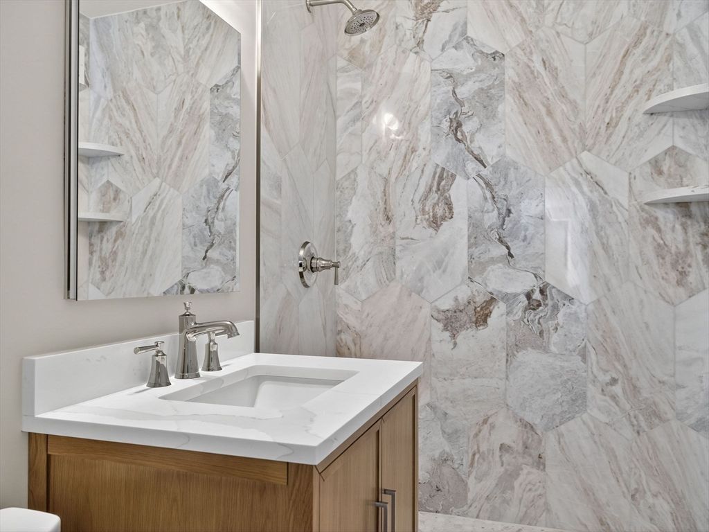 Bathroom, Interior, Marble Walls