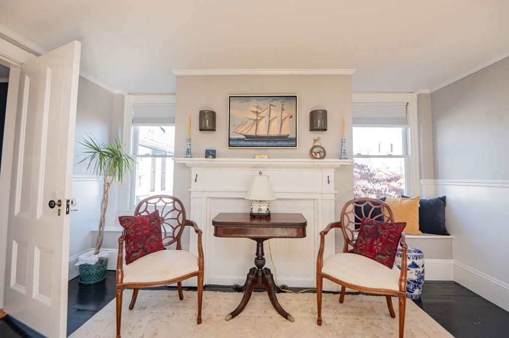 Fireplace, Interior, Wood Texture Flooring