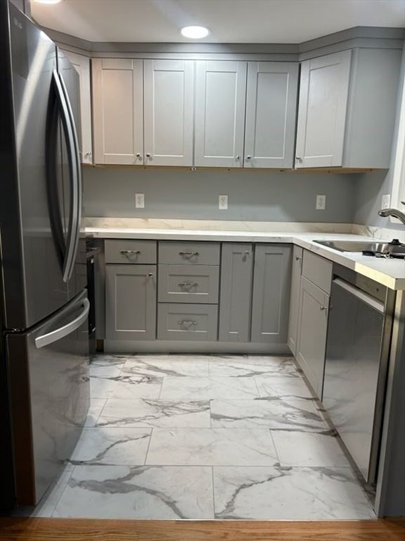 Interior, Kitchen, Marble, Recessed Lighting