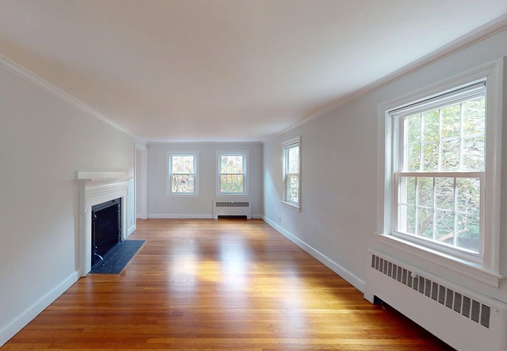 Empty room, Fireplace, Interior, Wood Texture Flooring