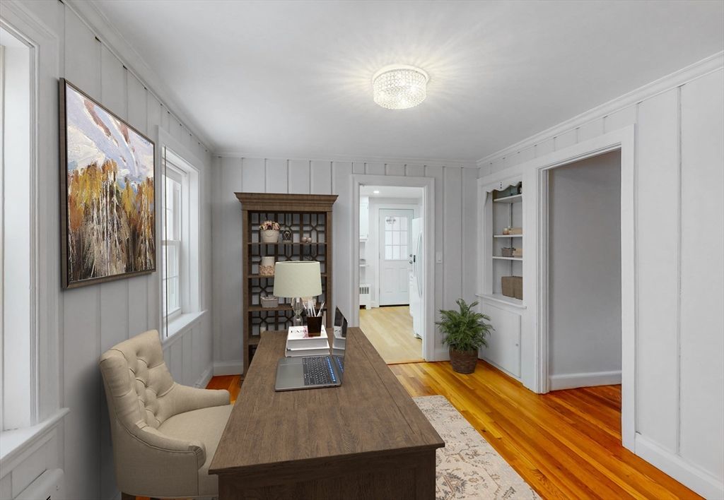 Home Office, Interior, Wood Texture Flooring